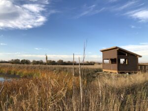 Florian Diamante Nature Reserve viewing blind.